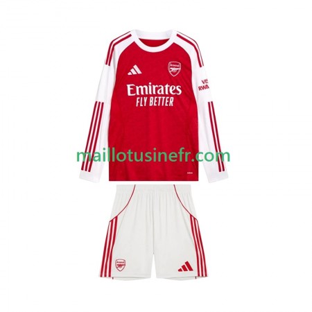 Maillot de Foot Arsenal Domicile 2025-26 Manches Longues - Enfant